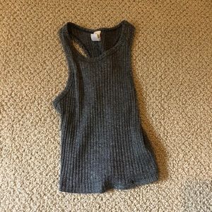 Grey cropped tank top from Honolulu Surf Co.
